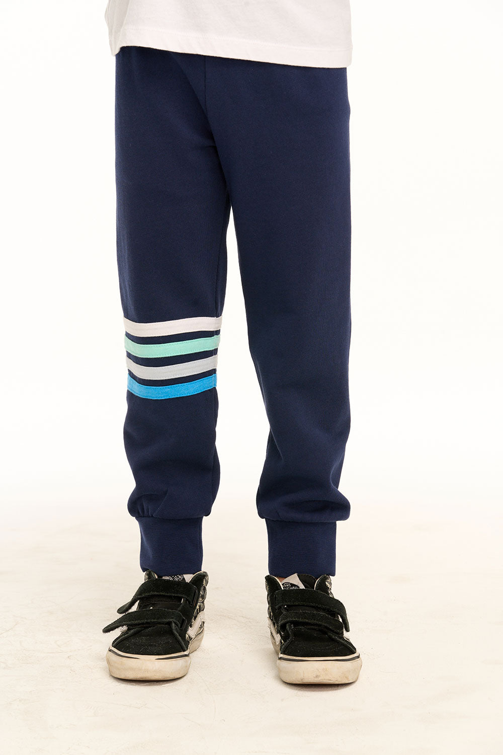 Boys striped joggers deals
