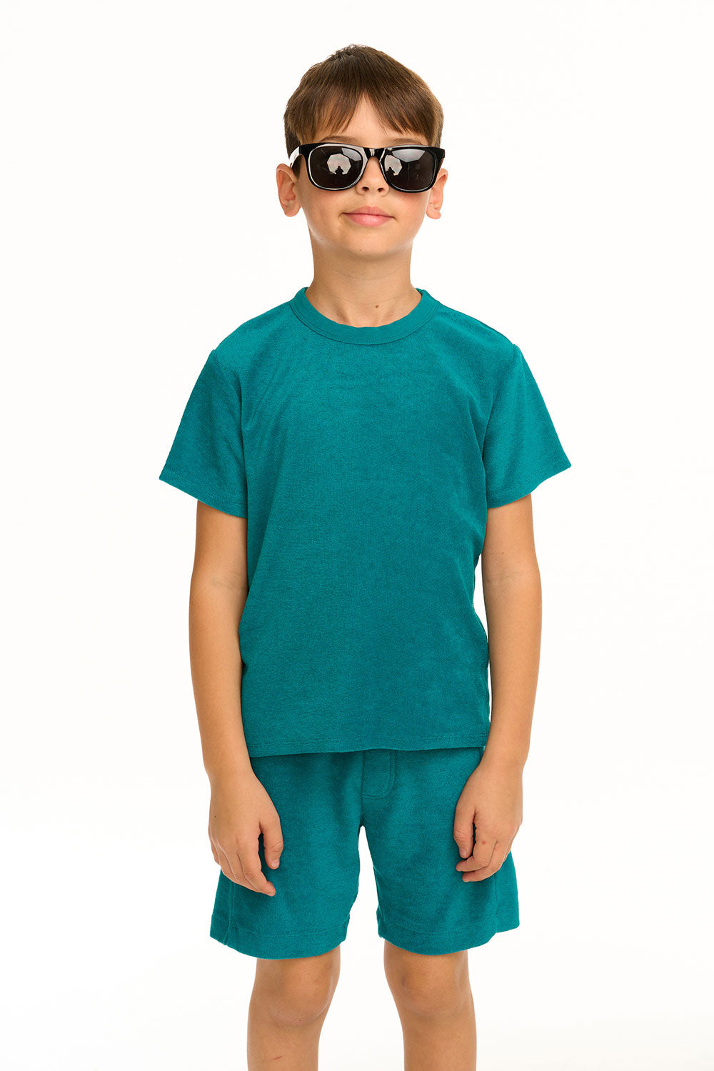 Boy&#39;s Lake Green Terry Cloth Tee BOYS chaserbrand