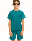 Boy's Lake Green Terry Cloth Tee BOYS chaserbrand