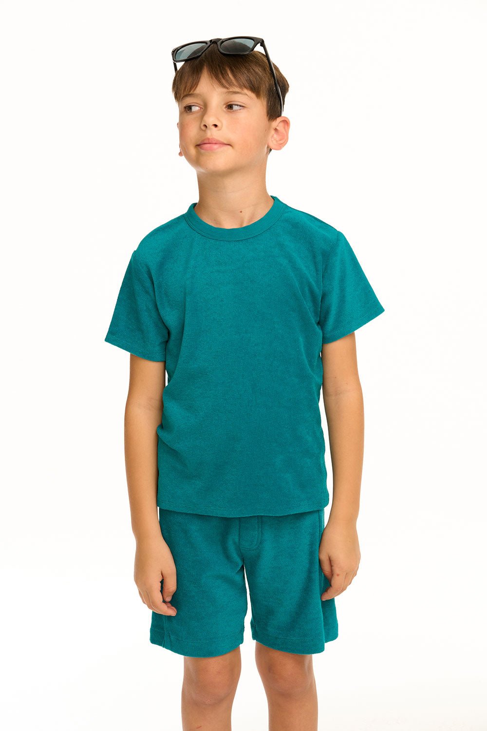 Boy&#39;s Lake Green Terry Cloth Tee BOYS chaserbrand