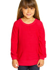 Girls Cozy Knit Puff Long Sleeve Raglan Pullover GIRLS - chaserbrand