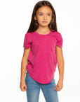 Girls Recycled Vintage Jersey Short Sleeve Scoop Back Shirt BCA - chaserbrand