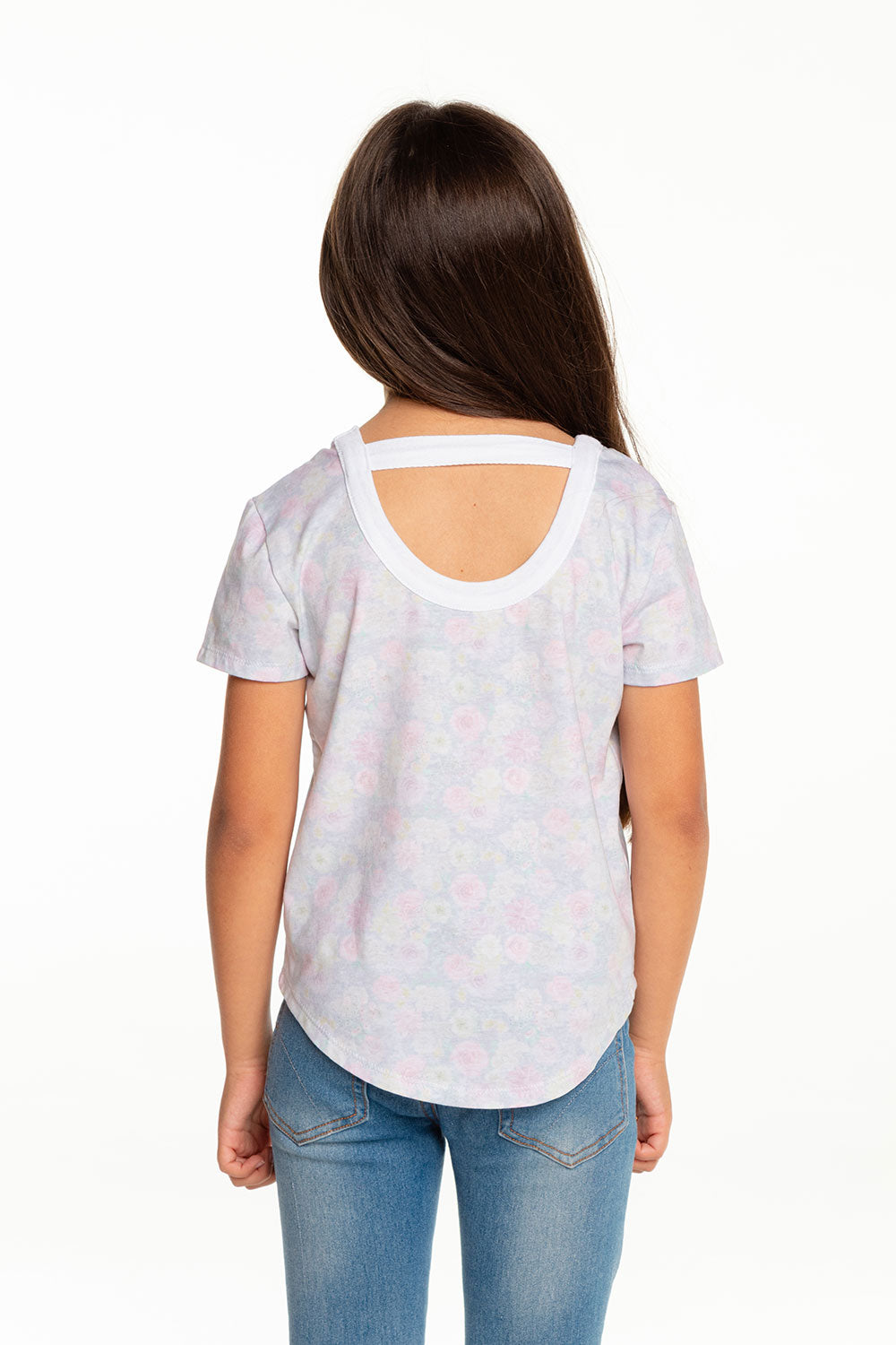 Girls Recycled Vintage Jersey Short Sleeve Scoop Back Shirt GIRLS - chaserbrand