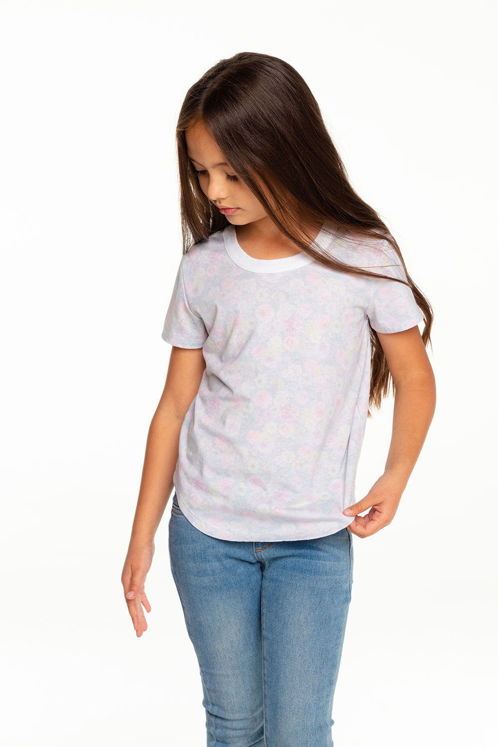 Girls Recycled Vintage Jersey Short Sleeve Scoop Back Shirt GIRLS - chaserbrand