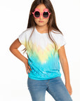 Girls Recycled Vintage Jersey Cap Sleeve Vent Back Tee GIRLS - chaserbrand