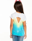 Girls Recycled Vintage Jersey Cap Sleeve Vent Back Tee GIRLS - chaserbrand