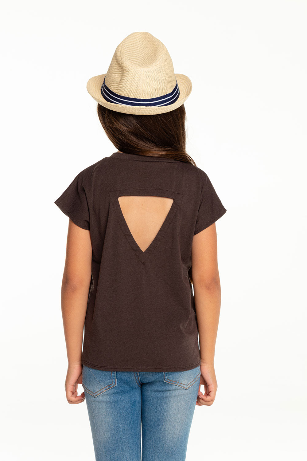 Girls Recycled Vintage Jersey Cap Sleeve Vent Back Tee GIRLS - chaserbrand