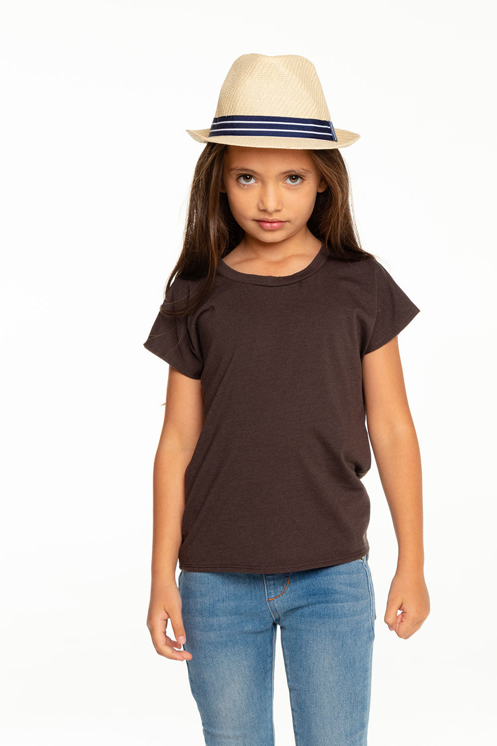 Girls Recycled Vintage Jersey Cap Sleeve Vent Back Tee GIRLS - chaserbrand