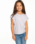 Girls Recycled Vintage Jersey Cap Sleeve Vent Back Tee GIRLS - chaserbrand