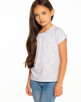 Girls Recycled Vintage Jersey Cap Sleeve Vent Back Tee GIRLS - chaserbrand