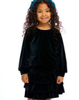 Stretch Velvet Blouson Sleeve Raglan Girls chaserbrand