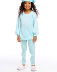 Stretch Velvet Blouson Sleeve Raglan Girls chaserbrand