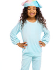 Stretch Velvet Blouson Sleeve Raglan Girls chaserbrand