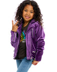 Stretch Velvet Moto Jacket Girls chaserbrand