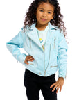 Stretch Velvet Moto Jacket Girls chaserbrand