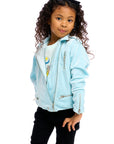 Stretch Velvet Moto Jacket Girls chaserbrand