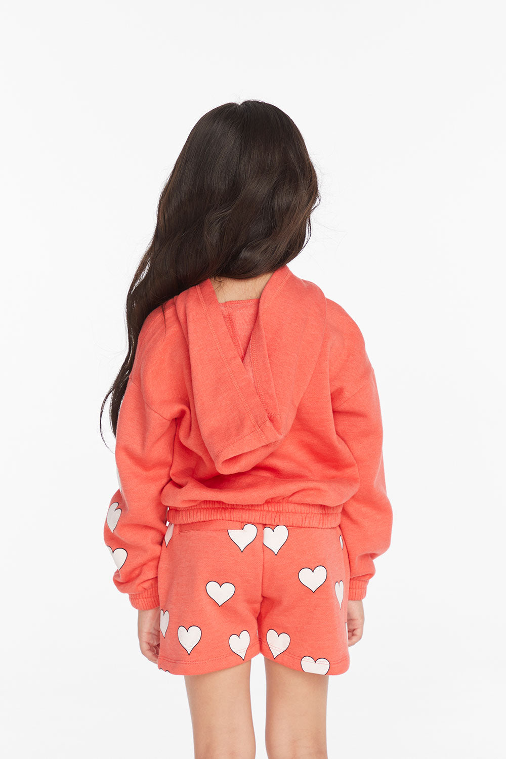 Smiley Flower &amp; Hearts Girls Pullover Hoodie Girls chaserbrand
