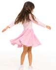 Puff Long Sleeve Dress With Twirl Skirt GIRLS chaserbrand