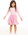 Puff Long Sleeve Dress With Twirl Skirt GIRLS chaserbrand