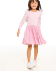 Puff Long Sleeve Dress With Twirl Skirt GIRLS chaserbrand
