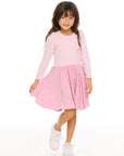 Puff Long Sleeve Dress With Twirl Skirt GIRLS chaserbrand