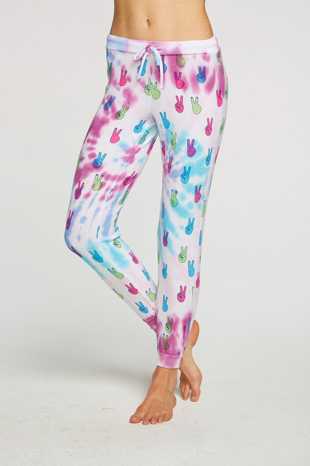 Tie Dye Peace Out Pants WOMENS - chaserbrand