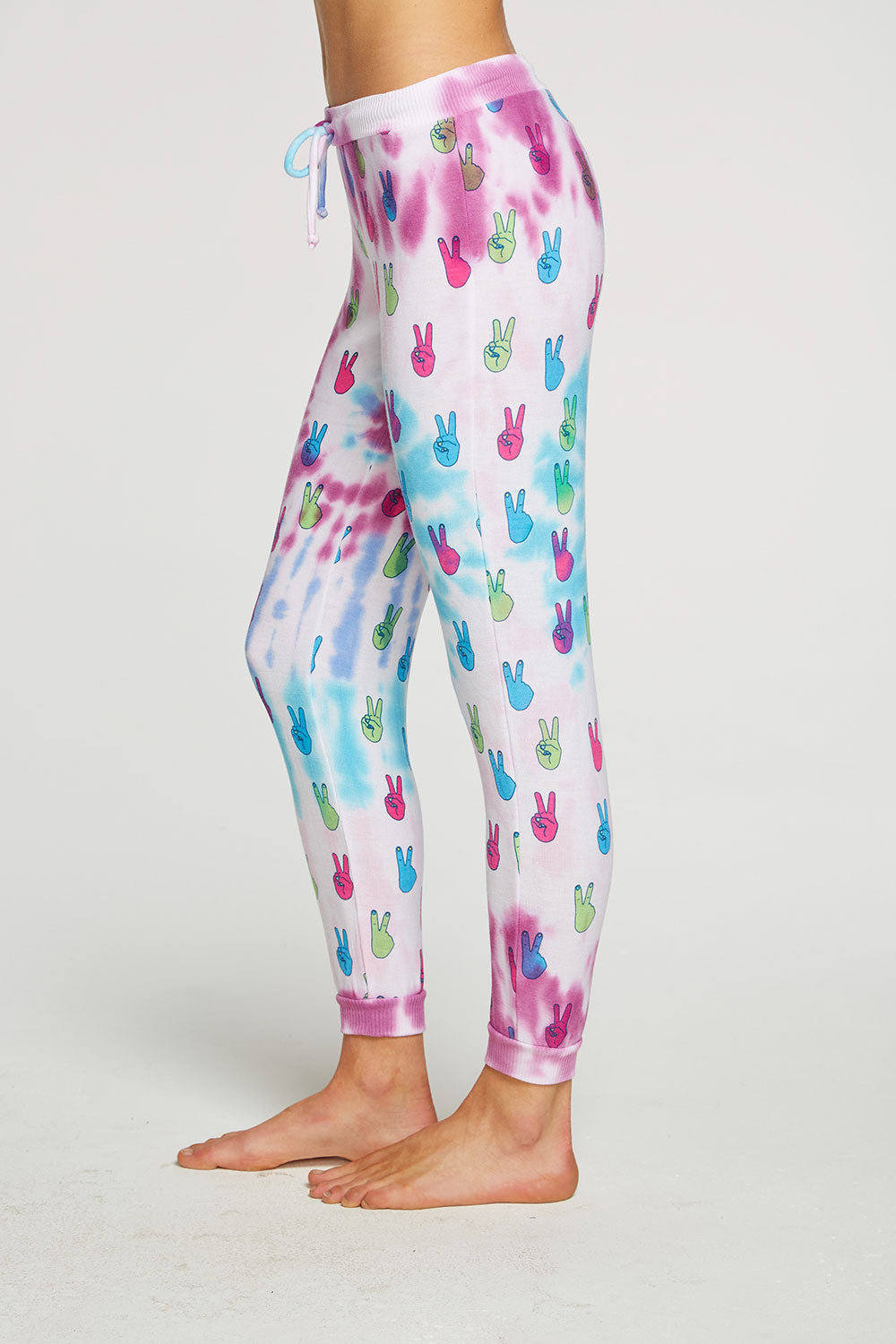 Tie Dye Peace Out Pants WOMENS - chaserbrand