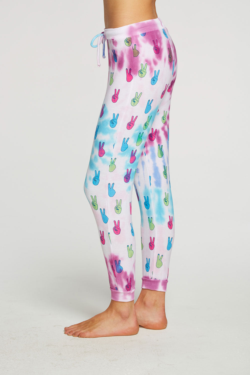 Tie Dye Peace Out Pants WOMENS - chaserbrand