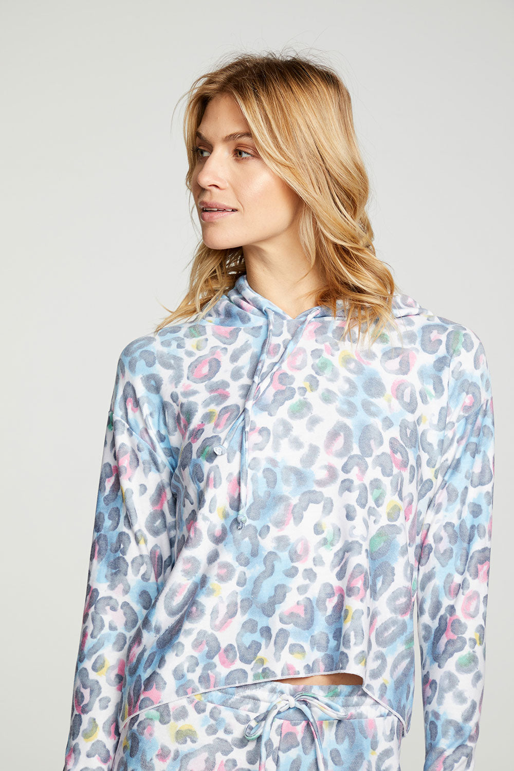 Painterly Leopard Hoodie WOMENS - chaserbrand
