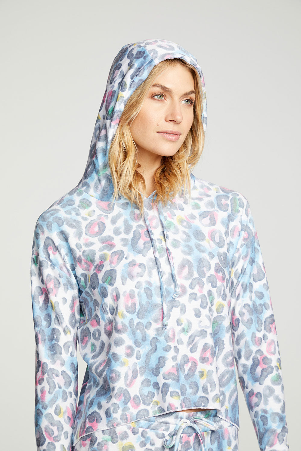 Painterly Leopard Hoodie WOMENS - chaserbrand