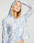 Painterly Leopard Hoodie WOMENS - chaserbrand