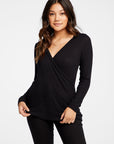 Vintage Thermal Hooded Surplice Pullover WOMENS - chaserbrand