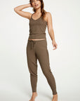 Cozy Rib Cropped Double V Cami WOMENS - chaserbrand