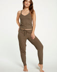 Cozy Rib Cropped Double V Cami WOMENS - chaserbrand