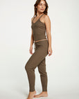 Cozy Rib Cropped Double V Cami WOMENS - chaserbrand