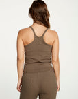 Cozy Rib Cropped Double V Cami WOMENS - chaserbrand