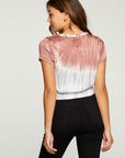 Stretch Silky Basics Cropped Drawstring Rib Waist Short Sleeve WOMENS - chaserbrand
