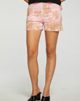Stretch Twill Paperbag Waist Slit Side Shorts WOMENS - chaserbrand