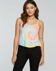 rPET Vintage Jersey Flouncy Double V Cami WOMENS - chaserbrand