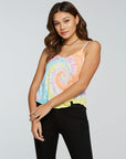 rPET Vintage Jersey Flouncy Double V Cami WOMENS - chaserbrand