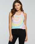 rPET Vintage Jersey Cropped Scoop Neck Racerback Tank WOMENS - chaserbrand