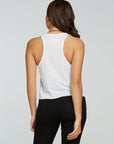 rPET Vintage Jersey Cropped Scoop Neck Racerback Tank WOMENS - chaserbrand