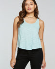 Slub Jersey Flouncy Racerback Tank WOMENS - chaserbrand