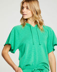 Slub French Terry Angel Sleeve Raglan Pullover Hoodie WOMENS - chaserbrand