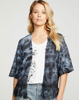 Cloud Jersey Crochet Trim Short Sleeve Kimono WOMENS - chaserbrand
