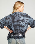 Cloud Jersey Crochet Trim Short Sleeve Kimono WOMENS - chaserbrand