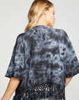 Cloud Jersey Crochet Trim Short Sleeve Kimono WOMENS - chaserbrand