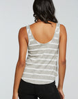 Linen Jersey Flouncy Double Scoop Tank WOMENS - chaserbrand