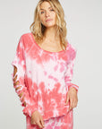 Cashmere Fleece Vented Long Sleeve Raglan Pullover WOMENS - chaserbrand