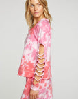 Cashmere Fleece Vented Long Sleeve Raglan Pullover WOMENS - chaserbrand